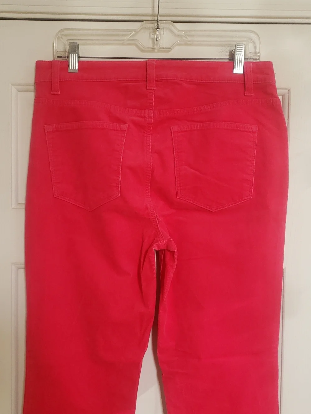 TALBOTS Corduroy Straight Leg Pant Barbie Pink 8P | PETITE - Picture 8 of 14